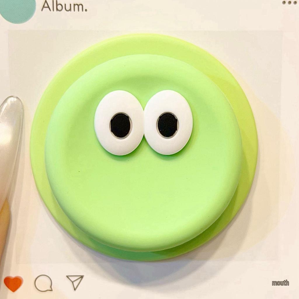 Dopamine Cartoon Eyes MagSafe Silicone Stand with Retractable Airbag