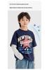 Boys' Autumn American Style Fake Two-Piece Long Sleeve Round Neck T-Shirt