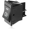 4PCS Fog Light Toggle Rocker Switch, 12V 35A 4 Pin SPST ON Off LED Fog Light Rocker Switches, Universal Automotive Rear Front Fog Lamp Toggle Switch