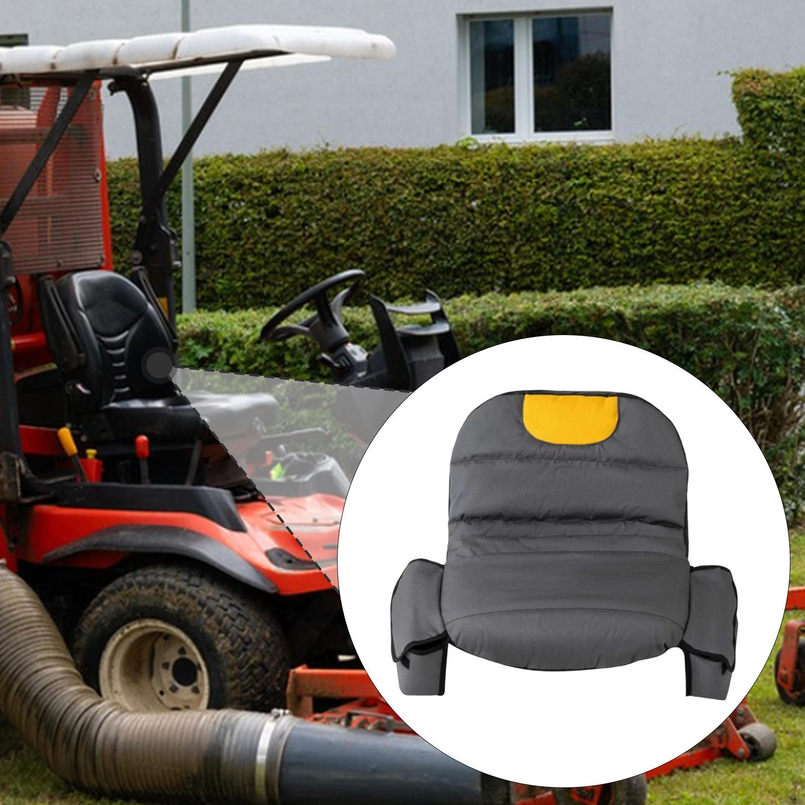 

Lawnmower Seat Cushion Cover Breathable Premium Oxford Cloth Accessory for Yard Farm Garden темно-серого