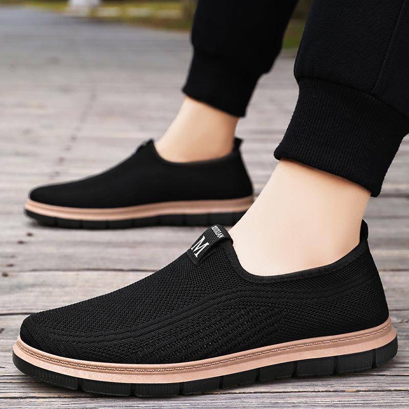 Men's Summer Casual Breathable Fly-Knit Shoes - Versatile & Odor-Free