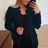 Blazer da Donna a Maglia Aperta Cardigan Monocolore Vestibilità Slim Maniche Lunghe Caldo Capospalla da Lavoro Taglie Forti Cappotto Primaverile Abbigliamento Femminile