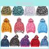 Vibrant Camouflage Bape Hoodie Shark Printing Warm Streetwear For Men Women