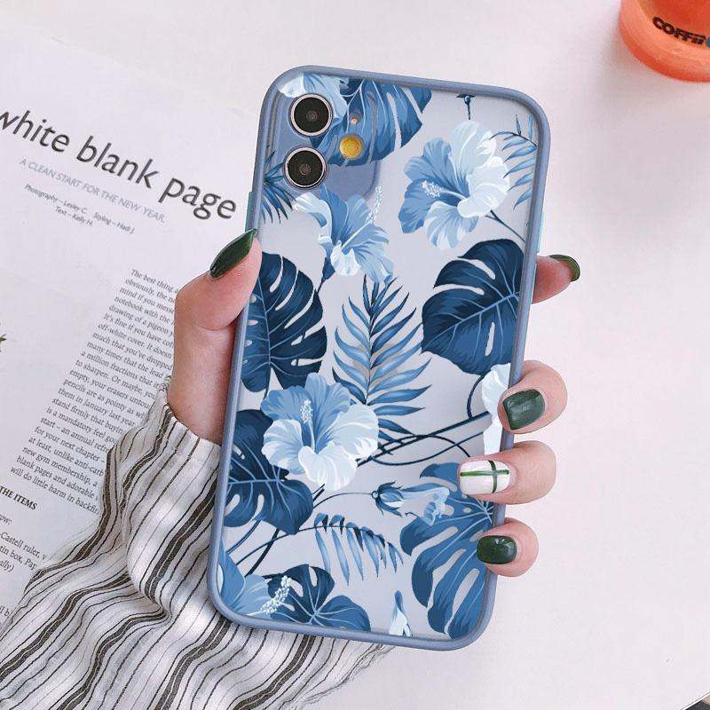 

Palm tree Leaves Plant Flower Phone Case for iphone 16 11 12 13 14 15 Pro Max X XR XS MAX 6s 7 8 Plus SE2 Back Shockproof Cover iphone 16Plus