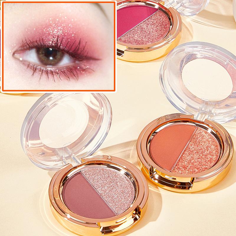 K Apeine Two Color Eyeshadow Palette Matte Shimmer Powder
