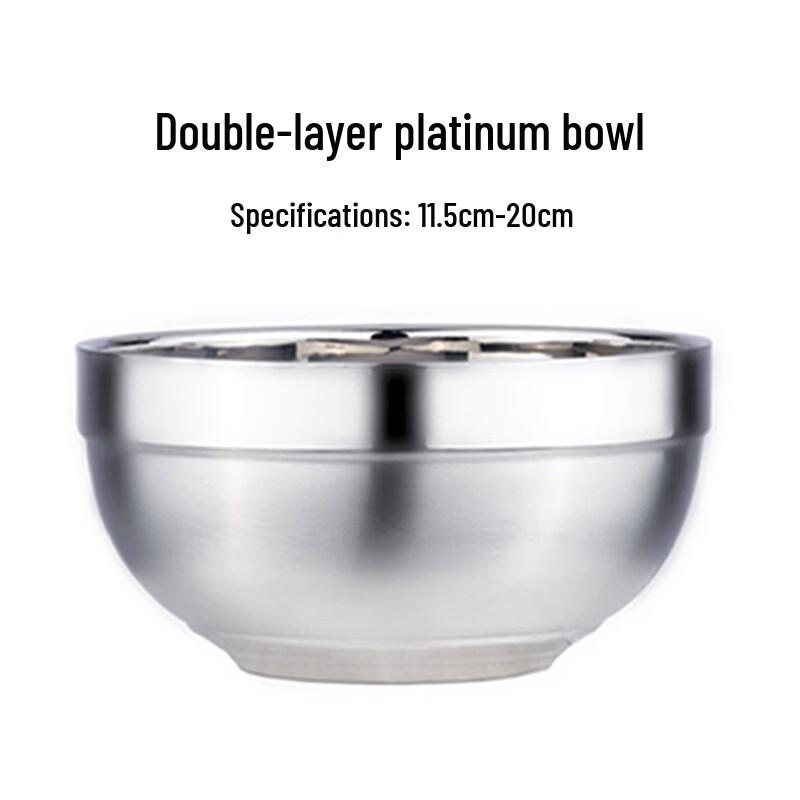 Lijia 201 Stainless Steel Double-Layer Bowl