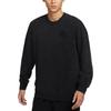Nike Sportswear Logo Round Neck Pullover Solid Color Long Sleeve Sweatshirt Men Sweatshirt Black HQ6037010