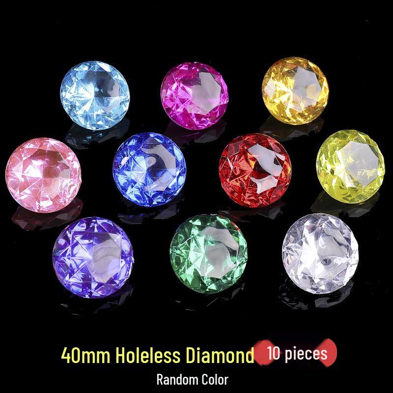 DIY Gemstone Treasure Kit: Imitation Crystal Diamonds & Mixed Acrylic Ornaments for Kids