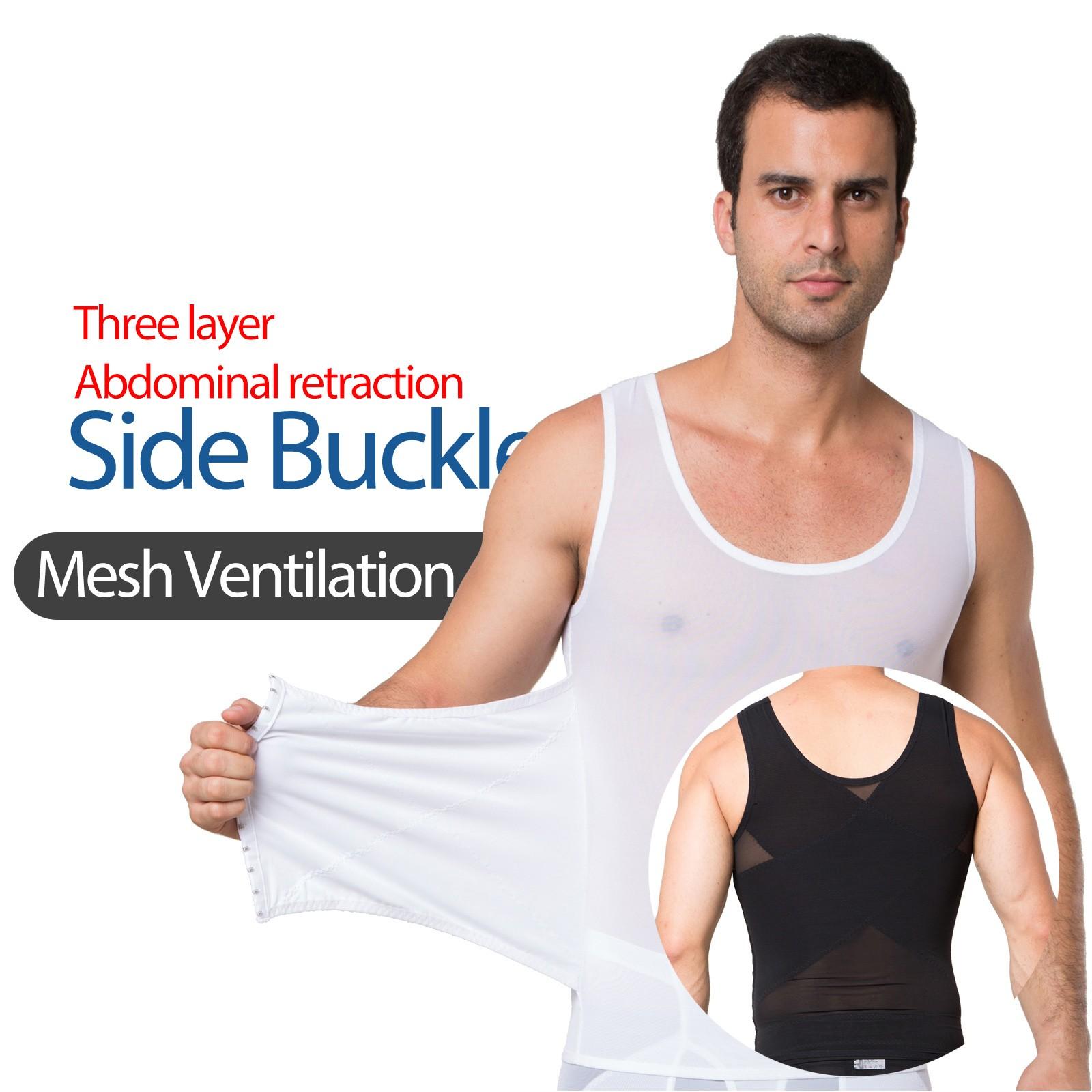 

Body Shaper Compression Shirts For Men Tummy-Control Shapewear Tank Top Vest Tanks