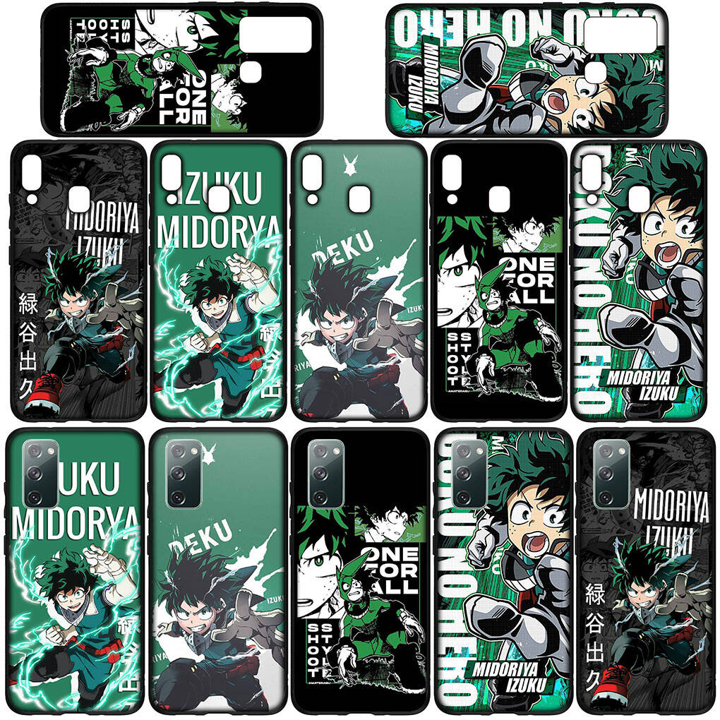 For Samsung Galaxy S25 S24 S23 S22 Ultra FE Plus A17 A37 A57 A56 A55 A06 A16 A15 A36 A26 A35 A05 A54 A34 Case Midoriya Izuku My Hero Academia Cover
