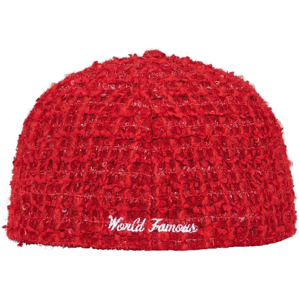 Supreme Logo Pudełkowe z Haftem New Era Czerwone
