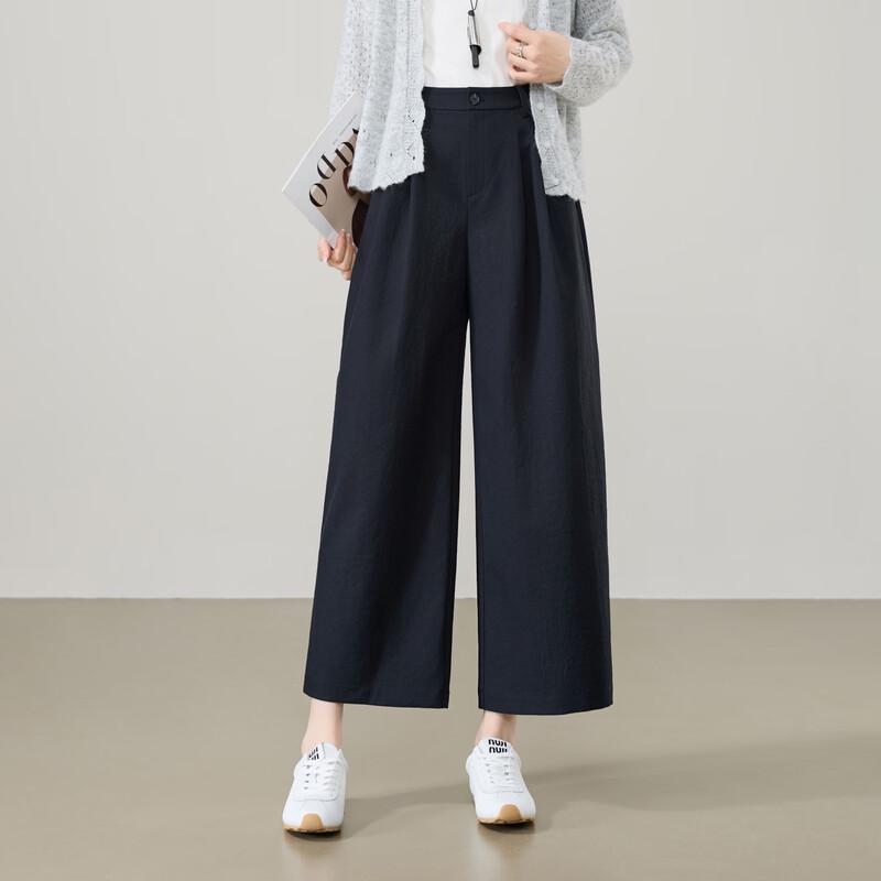 ESE-Y Women s Wrinkle-Resistant Cropped Wide-Leg Pants 25