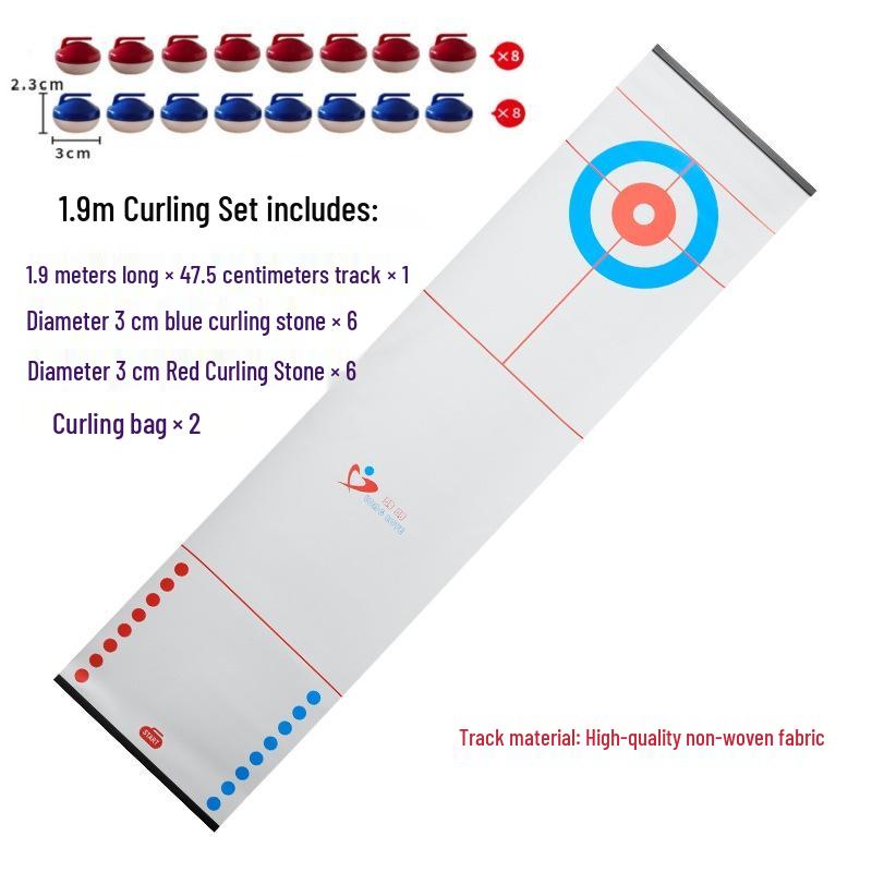 Dry Land Curling Ball: Interactive Parent-Child Desktop Game for Parties and Team Building