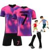 Stylish 2021 Paris Third Away Purple 7 Mbappe Football Kit 4 Ramos Jersey 30 Messi Suit Multiple Sizes