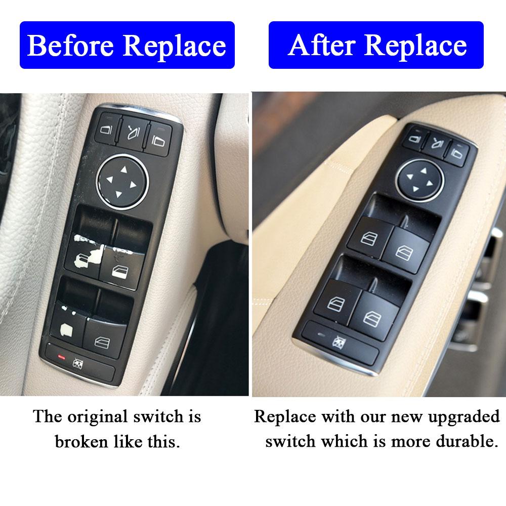 LHD RHD Electric Power Master Window Lifter Control Switch Button For Mercedes Benz C E Class W204 W207 W212 C200 220 250