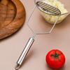 Stainless Steel Potato Masher with Ergonomic Handle Manual Food Crusher for Vegetables Sauces Rust-Resistant Dishwasher Safe Kitchen Tool for Home
