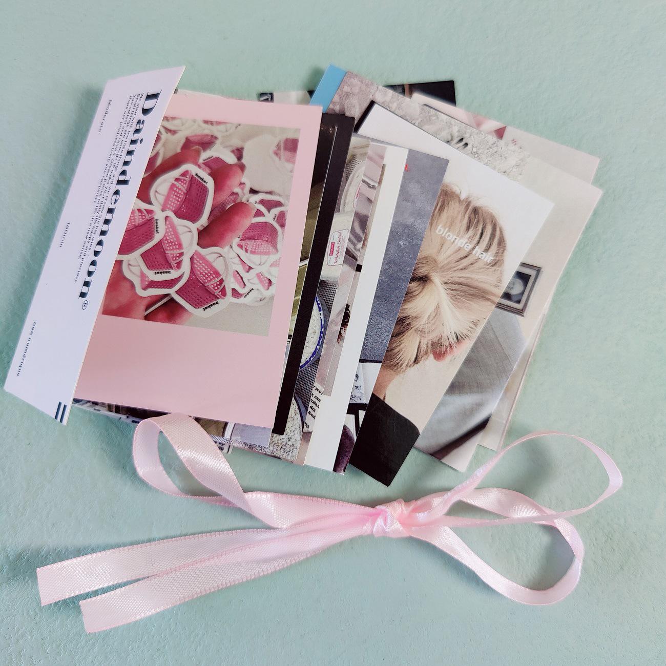 Korean Moon Style Sticker Set: Journal & Collage Magnetic Tape Box