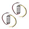 Dual Pack 24V to 12V 1A   Converter IP68 Submersible -   Voltage Regulator for LED Lights / CCTV Cameras & Solar Systems (Short Circuit Contr