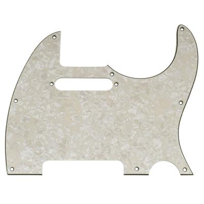 Musiclily Pro TL Guitar Pickguard Tagima for Telecaster Electric Aged White Pearl 8-hole TW-55 Guitars, 4-ply,