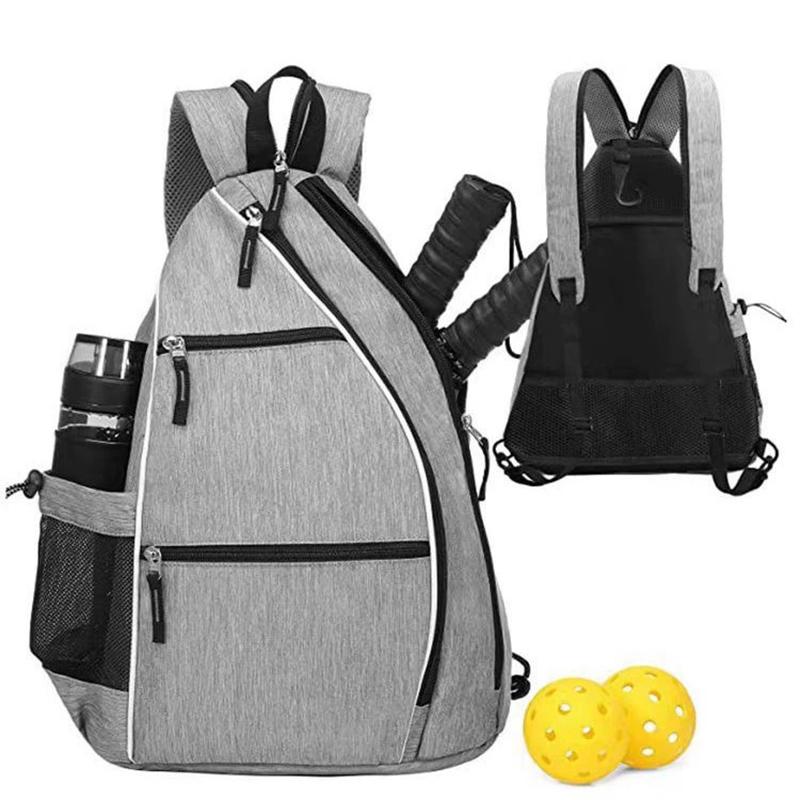Pickleball Rackets Backpack For Men Women Sports Reversible Pickleball Paddle Bag Tennis Racquetball Badminton Travel Sling Bag