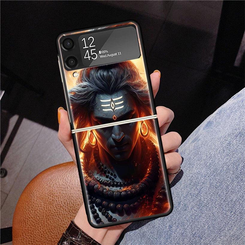 Lord Shiva Hindu God Buddha India Z Flip 7 Phnoe Case For Samsung Z Flip 6 5 4 3 5G Galaxy ZFlip7 ZFlip4 ZFlip5 ZFlip6 ZFlip3 Ph
