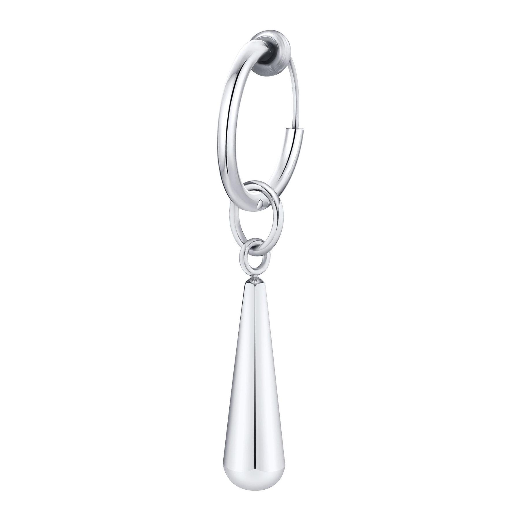 Men Water Drop Earrings Gifts Jewelry, Anti Allergy Stainless Steel Clip Ear Accessory No Piercing