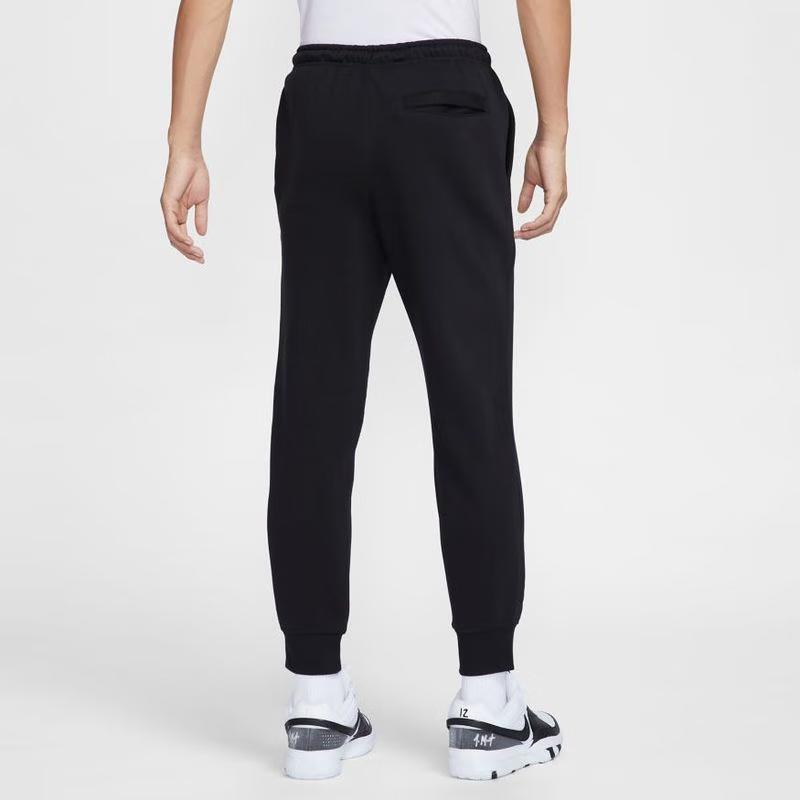 Nike Logo Pattern Casual Mid Waist Sports Pants Men Pants Black FZ1041010