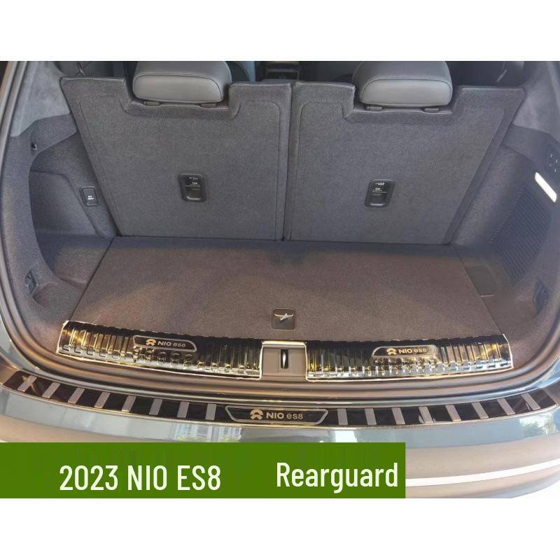 23 Nio ES8 Door Sill Scuff Plates & Rear Bumper Protector - Anti-Scratch Stainless Steel Welcome Pedals Custom Fit