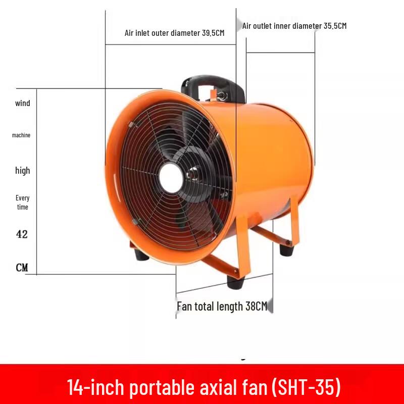 CHUGOUXIANG Portable Axial Flow Fan CN plug (adapter included)