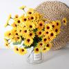 Single Sunflowers Bouquet Artificial Flower For Wedding And Decoration Home