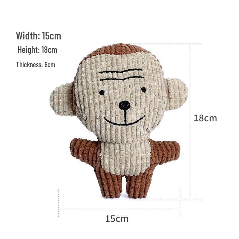 Popular Plush Pet Toy Set - Durable, Sounding Chew Toys for Dogs & Cats, Self-Entertainment & Boredom Relief