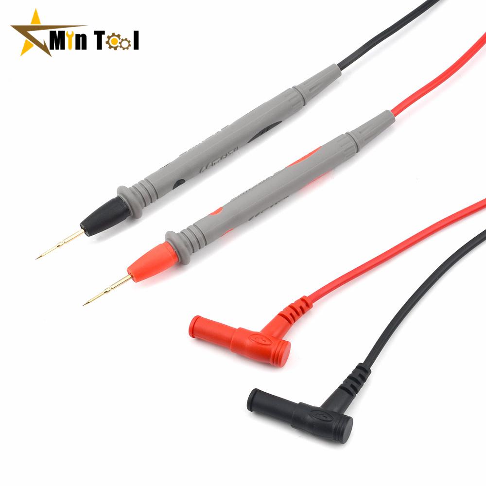 1000V20A Digital Multimeter Probe Soft Silicone Wire Needle Tip Universal Test Leads with Alligator Clip for Elctrician Tool