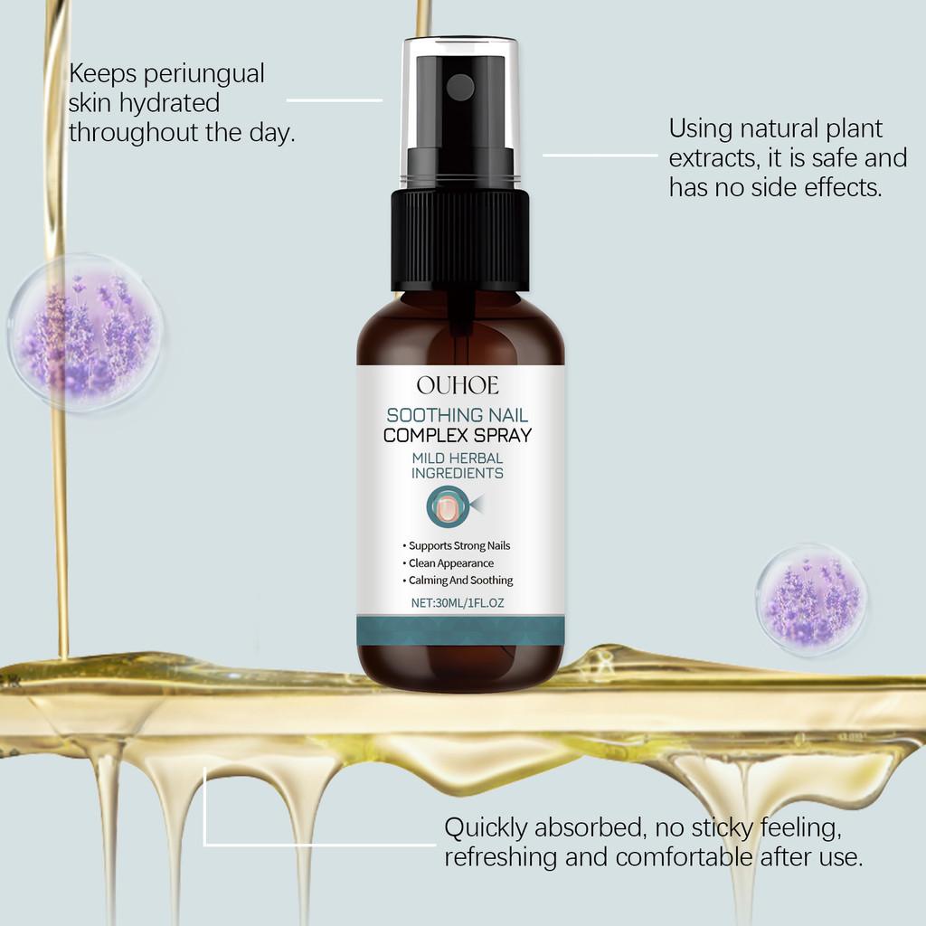 Ouhoe Nagel-Erleichterungsspray für gesunde Nagelhaut und verdickte Nagelpflege 30ml