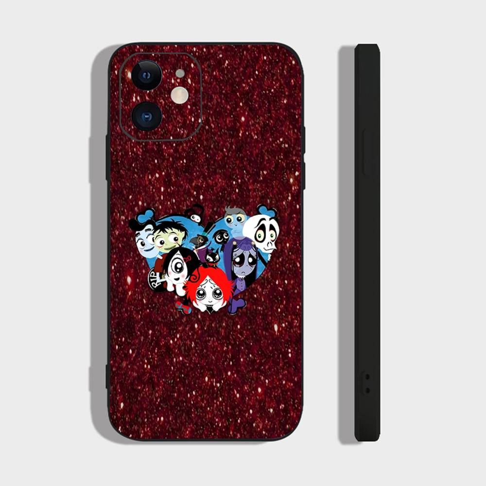 

Comedy Animation R-Ruby Glow Phone Case For IPhone 17 Air 16 15 14 13 Pro Max 11 12 Black Silicone Cover IPHONE 12MINI