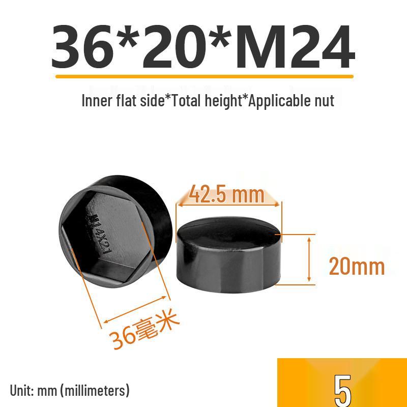 Hex Nut Protective Dust Cap for Flat Head Screws