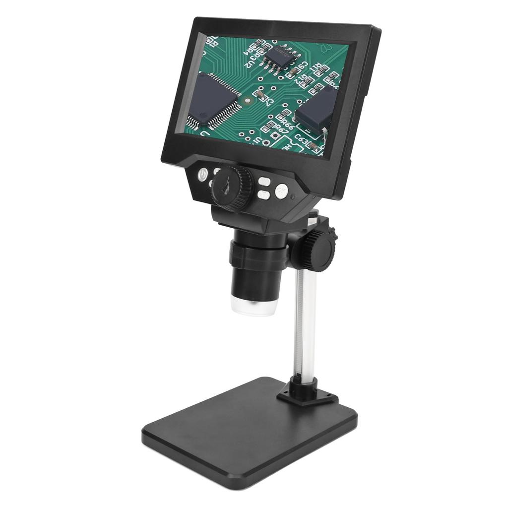 5.5inch LCD Digital USB Microscope Portable 10MP 1000X 1080P Coin Microscope with LED Light for Windows for OS X