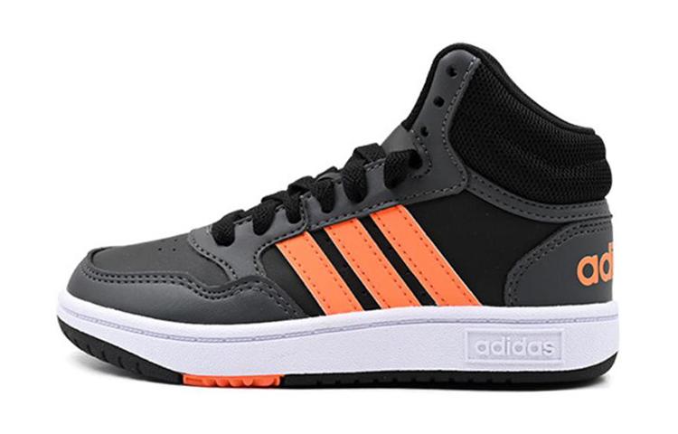 

Adidas Neo Hoops 3.0 Mid K Fabric Casual Slip Resistant Abrasion Resistant Mid top Kids Skateboarding Shoes HQ4492 29