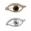 Crystal Pendant Devil Eye Brooch Pin Hollow Out Banquet Clothes Pin  Clothes Accessories
