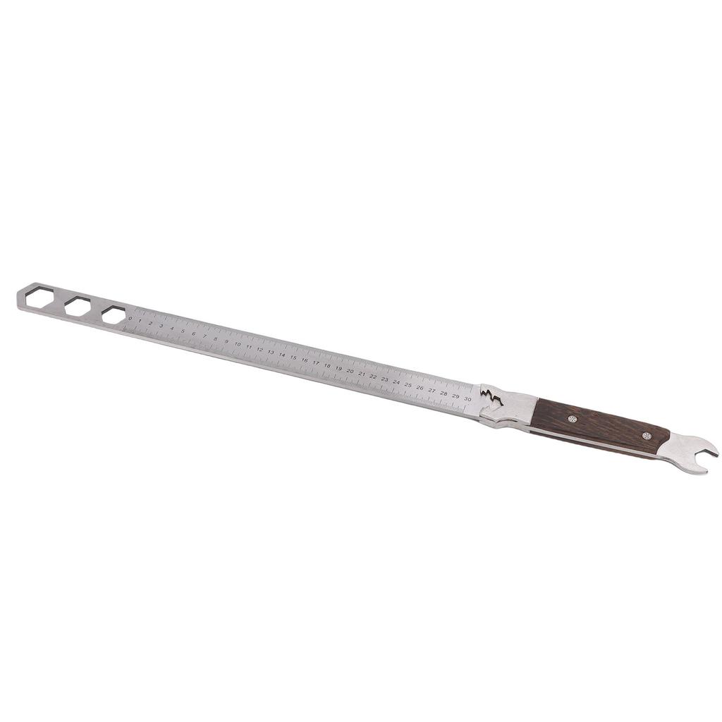 Stainless Steel Ruler 0 30cm Multifunctional Wrench Ruler for Measurement Self Protection
