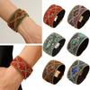 Bohemian Rhinestone Women's Bracelet Retro Handmade Female Bangle  Party Wear