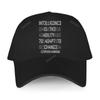 Funny Design brand sport bonnet for men cotton Baseball Caps 1N73LL1G3NC3  summer fashion Cap female Adjustable leisure golf hat