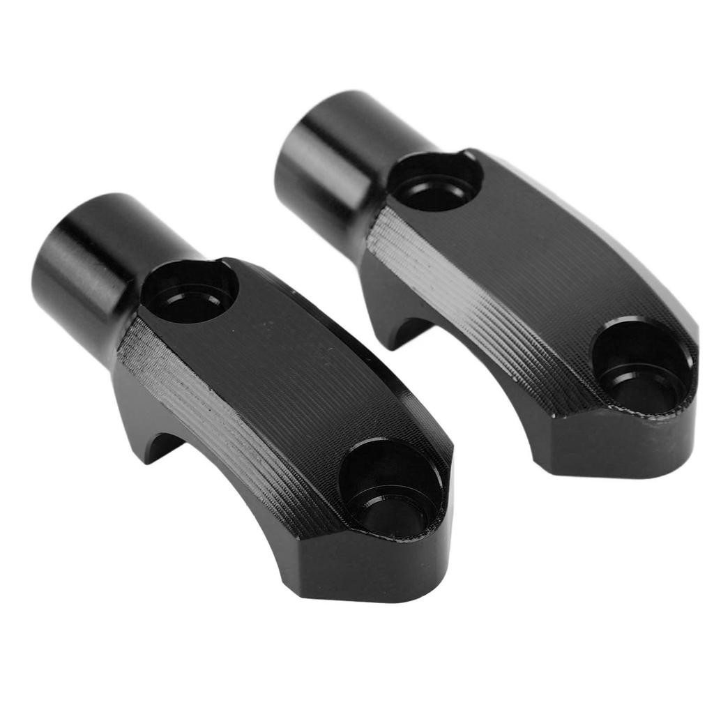 1 Pair Motorcycle Mirror Mount M10 X 1.25 Clockwise Thread Adjustable Handlebar Mirror Clamp For