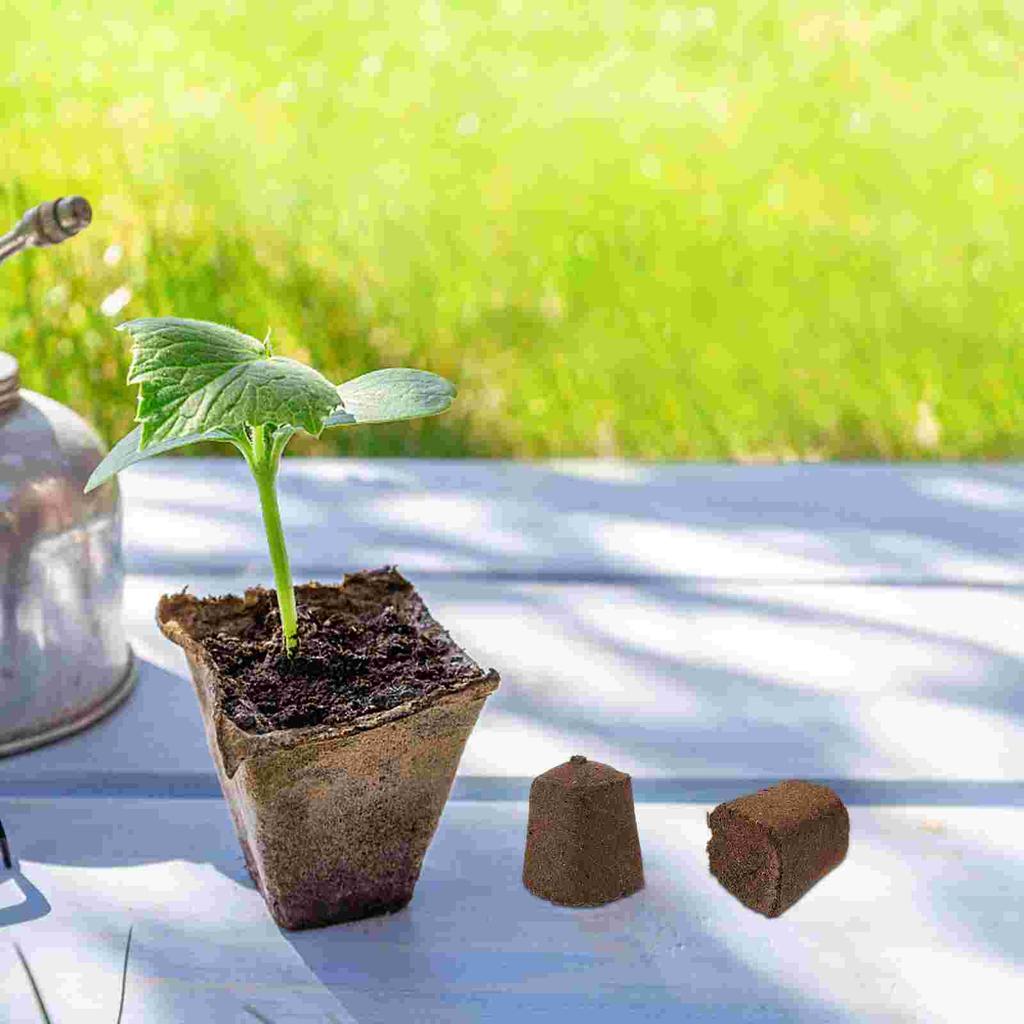 Vegetable Plants Gardening Supplies Seedling Block Compressed Soil Starter Peat Matrix