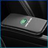 1Pcs Car Armrest Box Mats Leather Center Console Covers Emblem For Land Rover Freelander 2 L2 L319 L462 LF Range Sport Evoque L322 Discovery 2 3 4 5