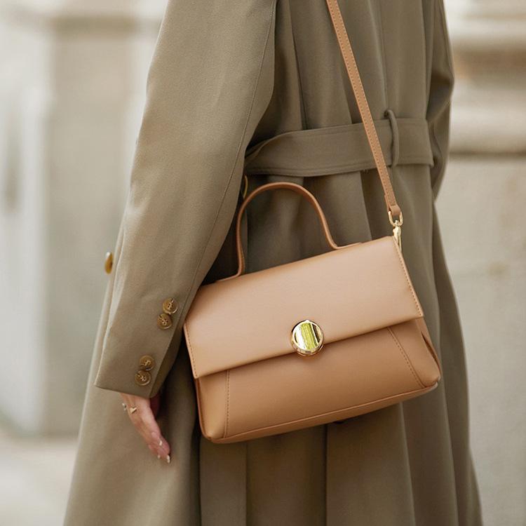 Soft Leather Women's Bag, Light Luxury, Niche and High-end Women's Single-shoulder Bag, Crossbody Bag