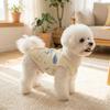 Cute Puppy Short Shirt Breathable Pet T-shirt Casual Pet Sleeveless Pullover  Spring Summer Season