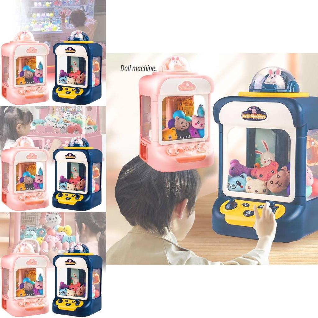 Children's Mini Home Claw Machine With Plush Toys And Gumball Capsules Fun Gift For Boys And Girls