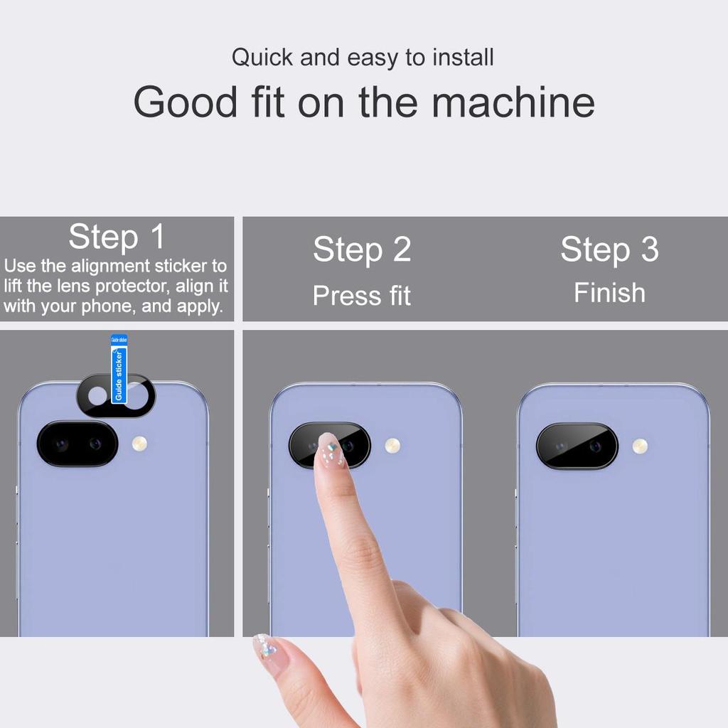For Google Pixel 10a Glass IMAK High Definition Glass Lens Film Black Version