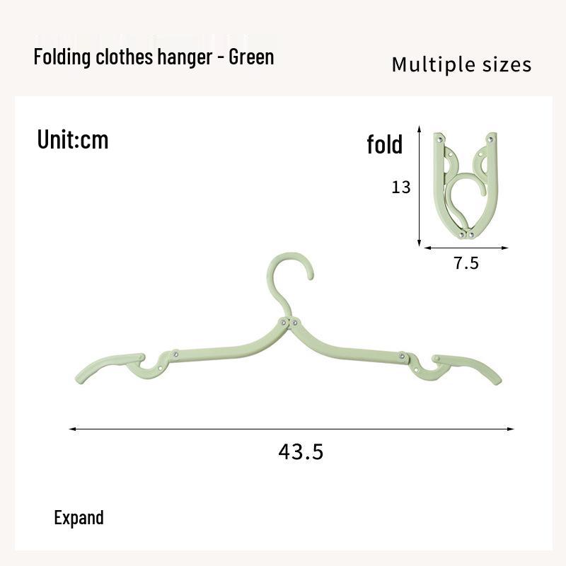 Portable Folding Clothes Hanger for Travel and Home - Thickened Rack for Drying and Storing Underwear and Socks
