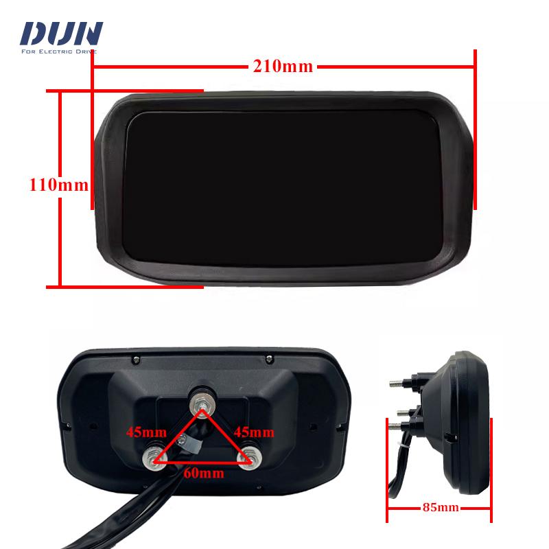 48V 60V 72V 84V 96V 108V KMH/MPH One-LIN Geschwindigkeitssensor LCD Tacho Anzeige für Elektroroller Motorrad